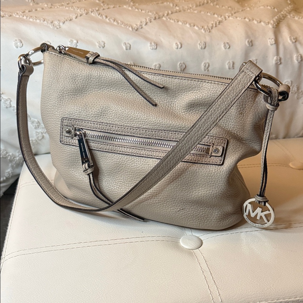 Michael Kors Taupe Slouchy Handbag